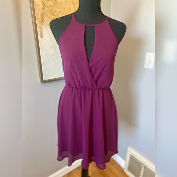 Miami Purple Cocktail Dress - Picture 2 of 9